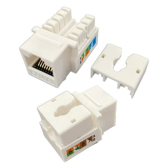 Zeiwohndc CAT5E RJ45 Ends CAT5E RJ45 Connector, Ethernet Cable Connectors Network Plug