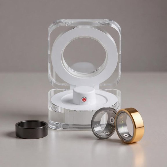 Zeiwohndc Charging Dock For Rings ABS Material Charging Case Station Portable