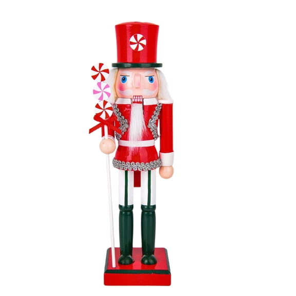 Zeiwohndc Christmas Nutcrackers Statue In Pastels Wooden Macarons Living Room Ornament