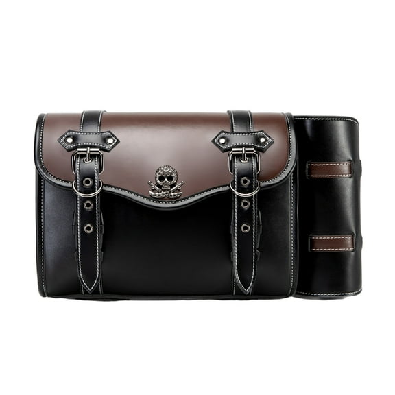Zeiwohndc Classical Designs Motorcycle Bag Retro Motorcycle Saddlebag for Urban Riders