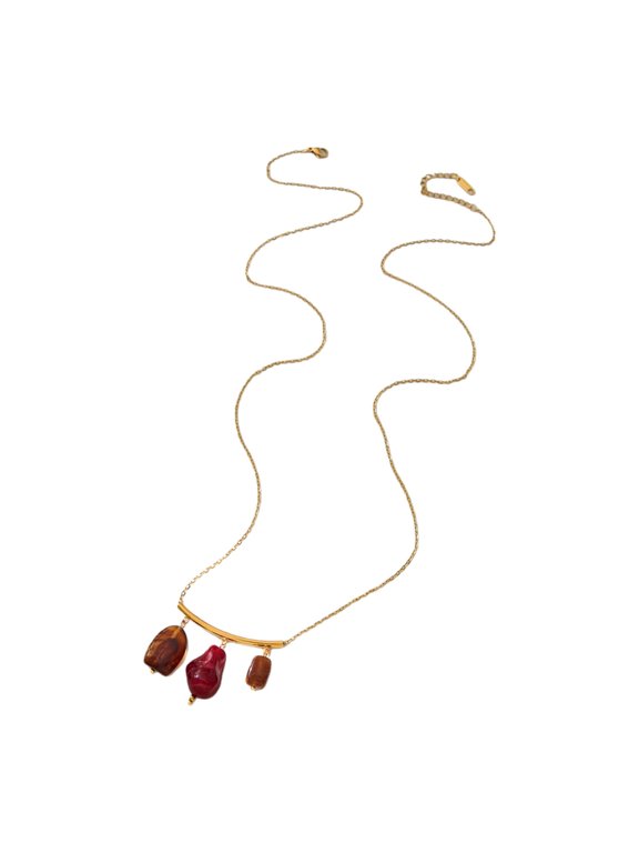 Colorful Resin Drop Necklace Fashion Neck Jewelry Adjustable Length Gift