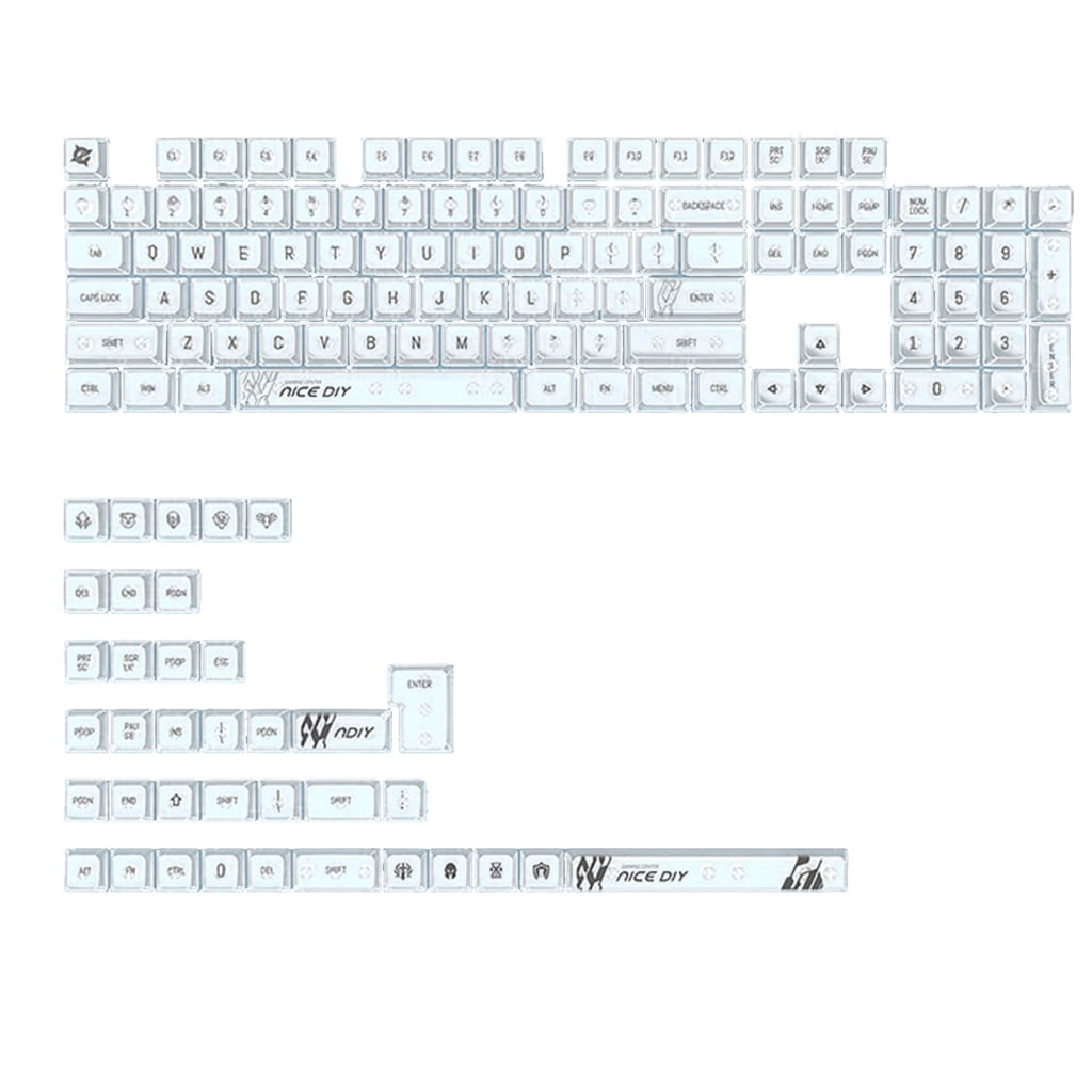 Zeiwohndc Comfortable MDA Keycaps Key Caps for Typists Gamers MX Switches Keycaps