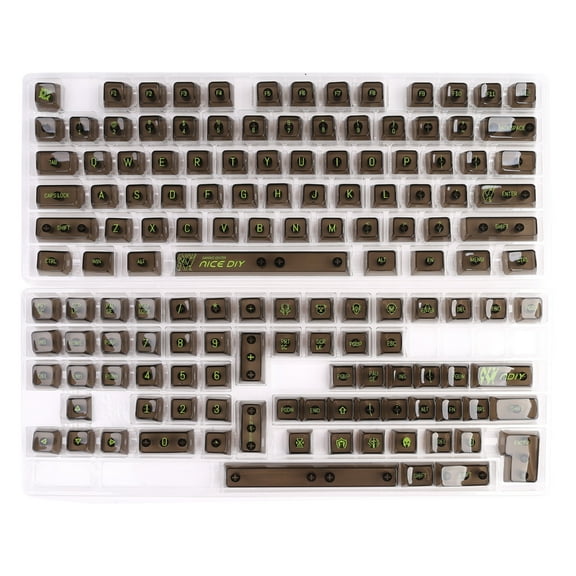 Zeiwohndc Comfortable MDA Keycaps Key Caps for Typists Gamers MX Switches Keycaps