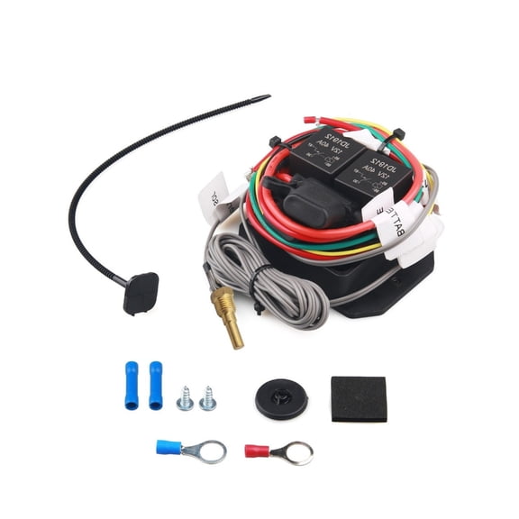 Zeiwohndc Convenient Radiator Fan Controller 12V 40A 104-230°F Adjustable Temperature
