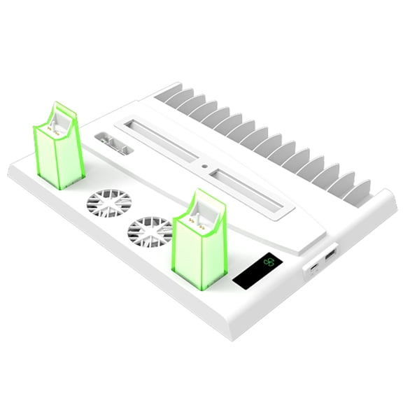 Zeiwohndc Cooling Fan Vertical Stand Holder Dual Controller Charger Consoles