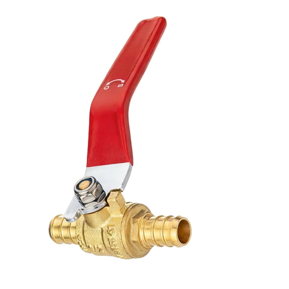Zeiwohndc Copper Hose Barb Shut off Ball Valves PEX B Crimps Ball Valves Pipe Fittings