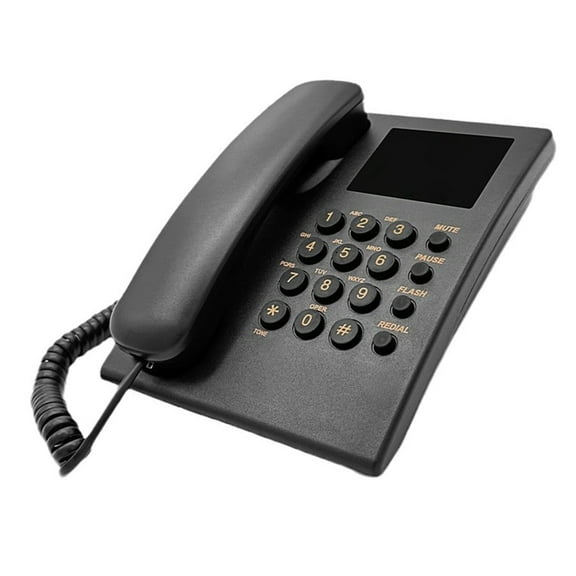 Zeiwohndc Corded Telephone Basic Desk Wall Mountable Analog Landline Phone for Home