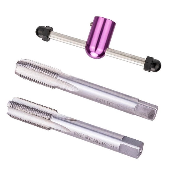 Zeiwohndc Crank Pedal Thread Tapping Device Bike Crank Pedal Thread Tap Repair Tool