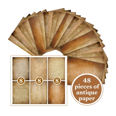 Zeiwohndc Creative Retro Designed A4 Sheets Double Sided Printing Paper For Art Writing