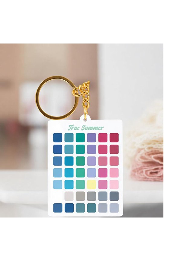 Creative Seasonal Palette Keychain For Beauty Enthusiasts And Consultants