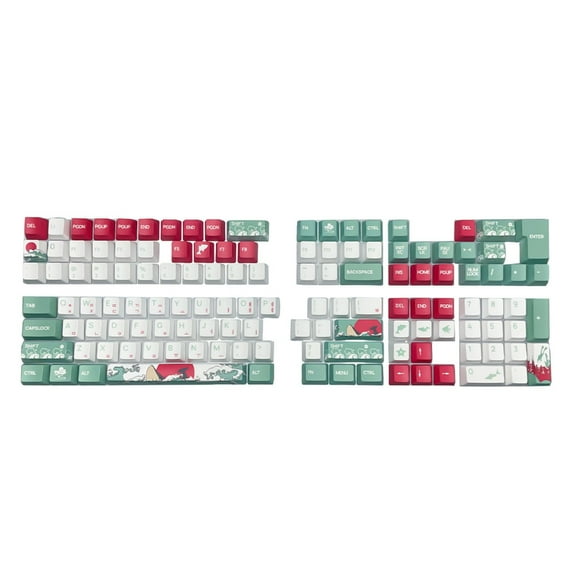 Zeiwohndc Customizable Korean Root Keycap Set for MX Switches Mechanical Keyboard