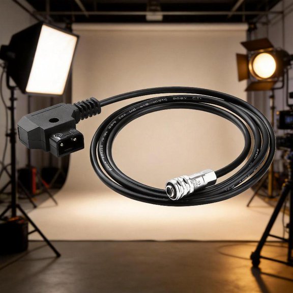 Zeiwohndc D-Tap Power Cable Secure Connection Charging Wire Cord for V Mount Battery