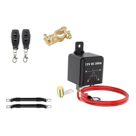 Zeiwohndc DC12V Remote Battery Disconnect Switch 260A Automatic Power Shut Offs Switch