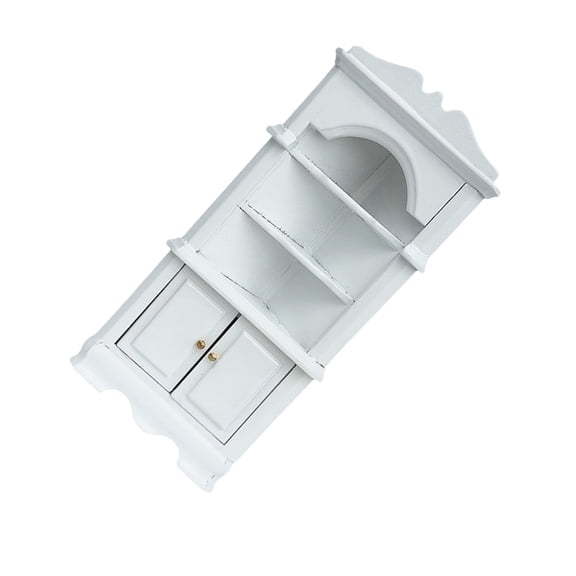 Zeiwohndc DIY Mini Cabinet Craft Real Wood Tiny House Accessories For Bedroom Kitchen