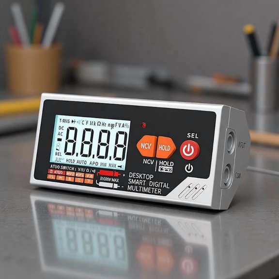 Zeiwohndc Digital Multimeter With Sound Warning Temperature Display And Auto Power Off