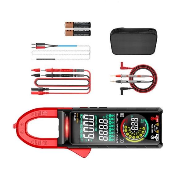 Zeiwohndc Double Display Digital Clamp Meter 6000Counts Accuracy NonContact Detection