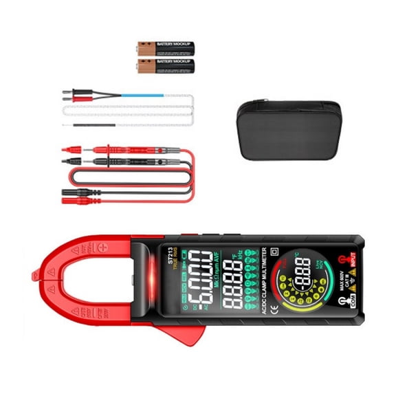 Zeiwohndc Double Display Digital Clamp Meter 6000Counts Accuracy NonContact Detection