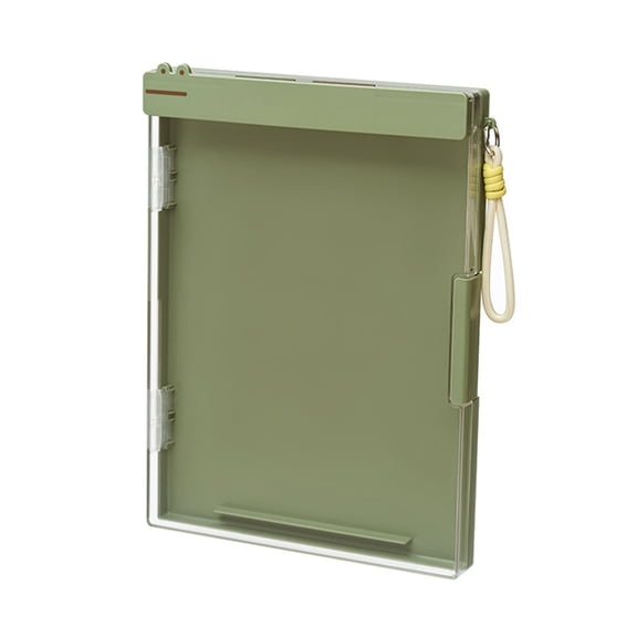 Zeiwohndc Double Layer ABS Document with Clipboard Portable File Organiser Storage Box