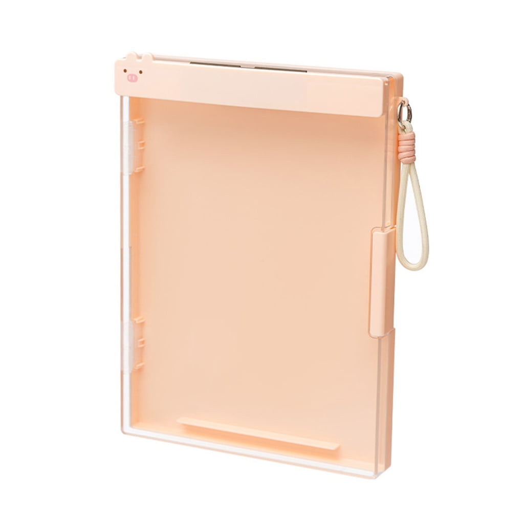 Zeiwohndc Double Layer ABS Document with Clipboard Portable File Organiser Storage Box