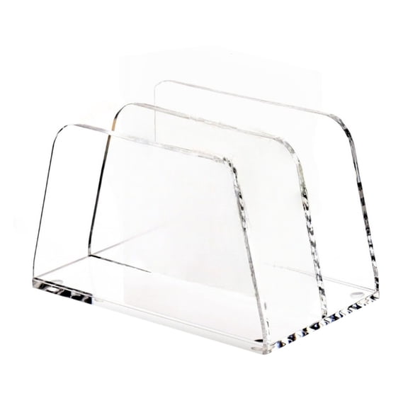 Zeiwohndc Double Layer Acrylic Mail Organizer Storage Rack For Office Home Documents