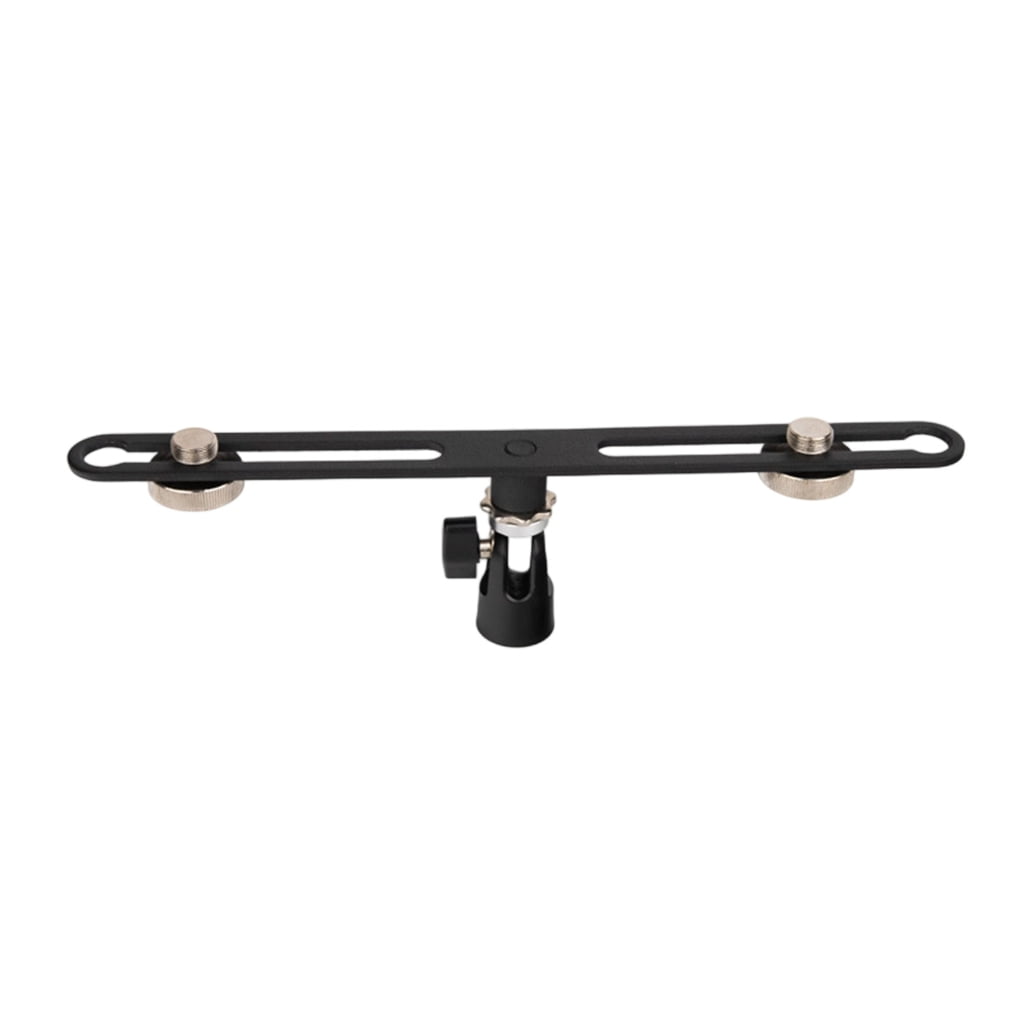Zeiwohndc Double Microphone Stereo Recording Aluminum Stand for Podcast Music Setup