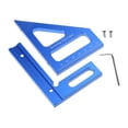 thumbnail image 1 of Zeiwohndc Drawing Line Ruler Triangle Ruler Scribing Ruler Measurement Tool, 1 of 8