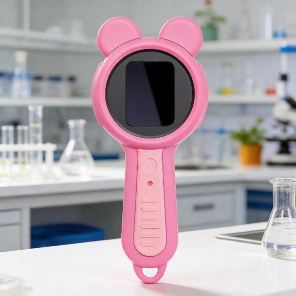 Zeiwohndc Educational Kids Microscope With Rechargeable Battery & Display for Child