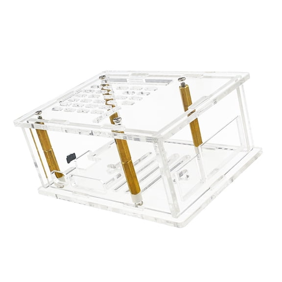 Zeiwohndc Efficient Cooling Heatsink PCIe M.2 NVMe SSD Housing Case Box for RPi 5