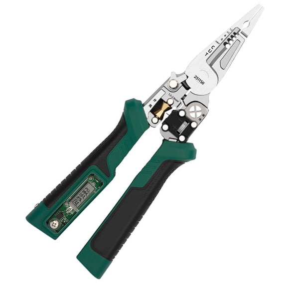 Zeiwohndc Electrician Pliers Wire Stripping with Voltage Tester Safety Alert System