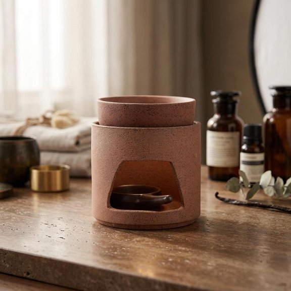Zeiwohndc Elegant Ceramic Aromas Diffuser Tealight Holder For Home Decors And Relaxation