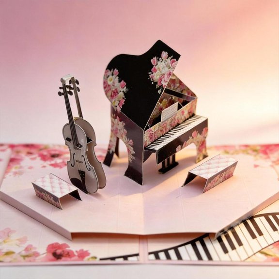 Zeiwohndc Elegant Spring Theme 3D Paper Carving Greeting Card Invitation Card For Event