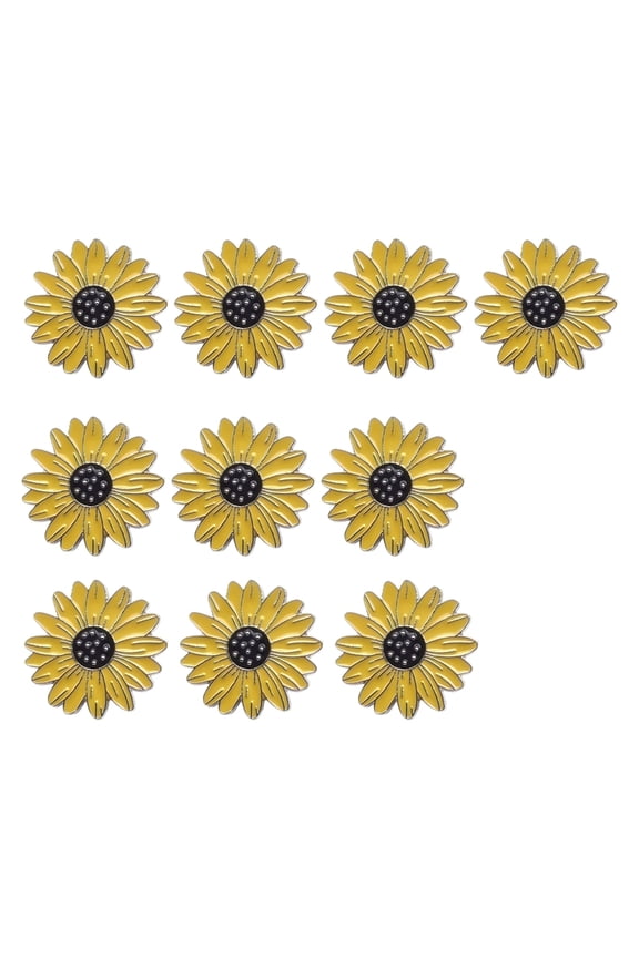 Elegant Sunflower Brooch Jewelry Pin Alloy For Daily Wear