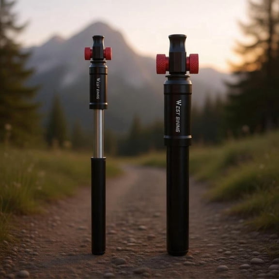 Zeiwohndc Emergency Cycle Tire Pump With CO2 Cartridge Feature And Manual Operation