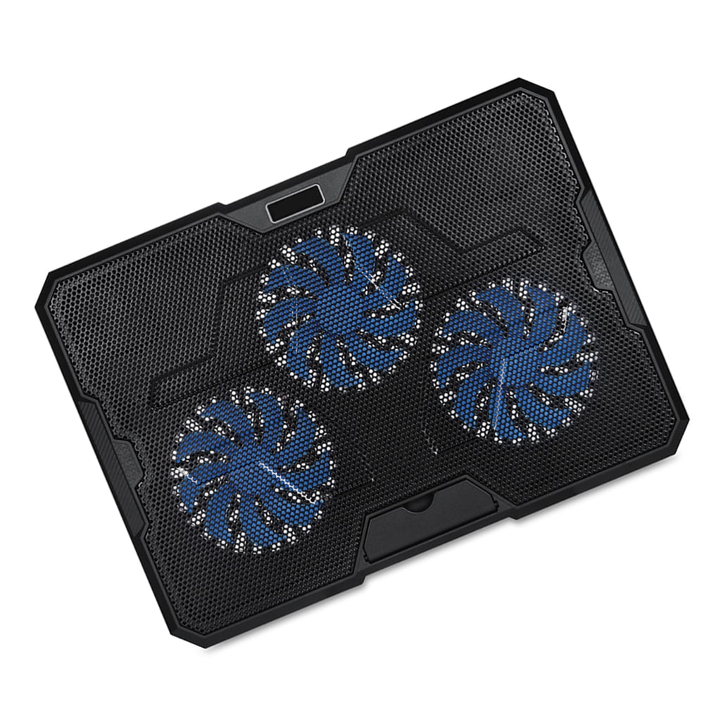 Zeiwohndc Ergonomic Laptop Coolers Tray with Quiet Fan NonSlip Pad Laptop Cooling Pad