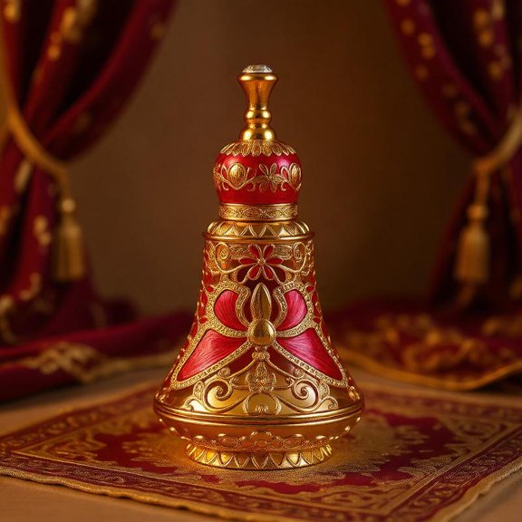 Zeiwohndc Exquisite Middle Eastern Design Small Perfume Container For Daily Use