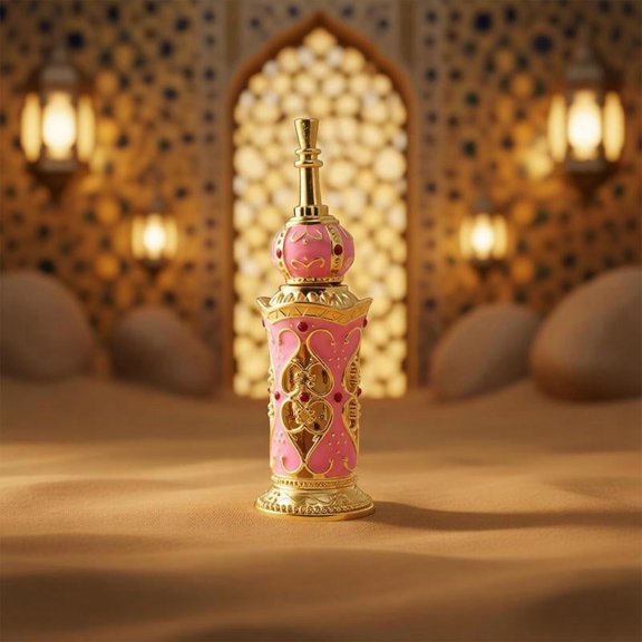 Zeiwohndc Exquisite Middle Eastern Design Small Perfume Container For Daily Use