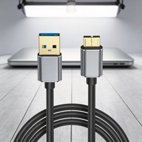 Zeiwohndc Fast Speed USB 3.0 To MicroB Data Cable for Hard Drive