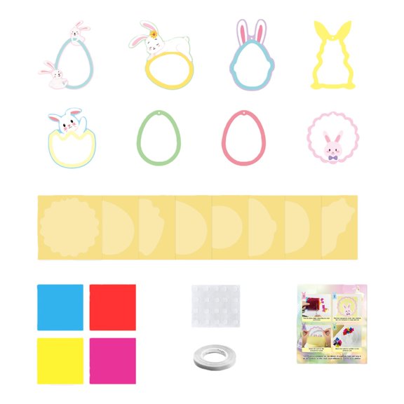 Zeiwohndc Festival Window Art Decorations Handmade Craft Kits For Children Parties