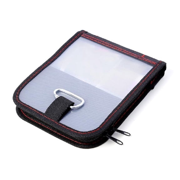 Zeiwohndc Fishing Jigs Bag with Zippers Waterproofs Foldable Slow Pitches Jigs Bag