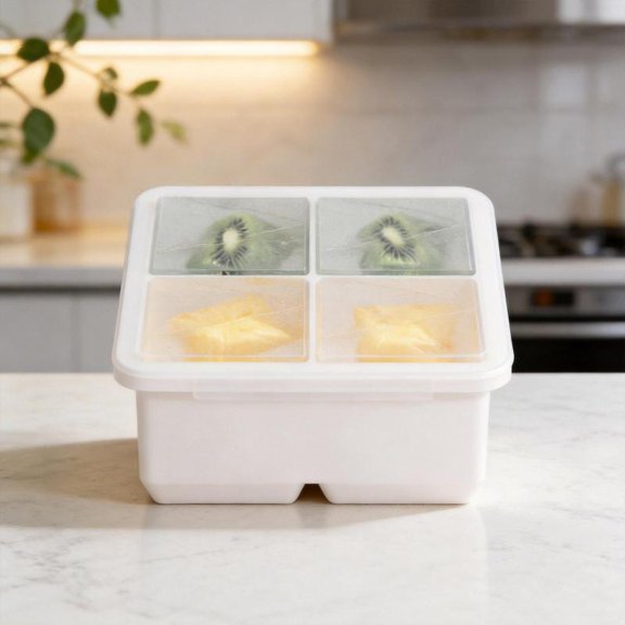 Zeiwohndc Flexible Large Ice Cubes Molds Easy Releases Nontoxic Silicone For Cocktails