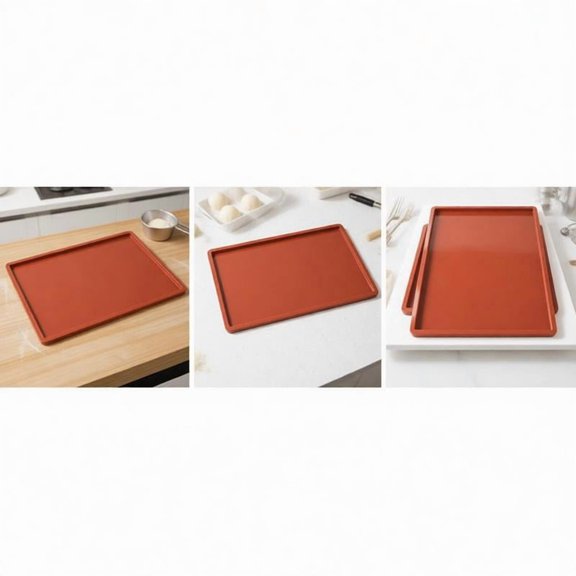 Zeiwohndc Flexible Rollable Silicone Baking Mat For Easy Storage In Small Kitchens
