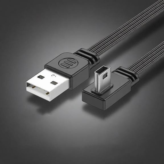 Zeiwohndc Flexible Thin USB 2.0 Male To Mini 5Pin Male Data Cable For FPV UAV Camera