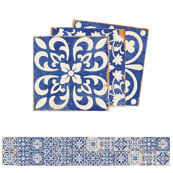 Zeiwohndc Floor Brick Sticker 27pcs Kitchen Tile Door Drawer Decor Decal Moisture Proof