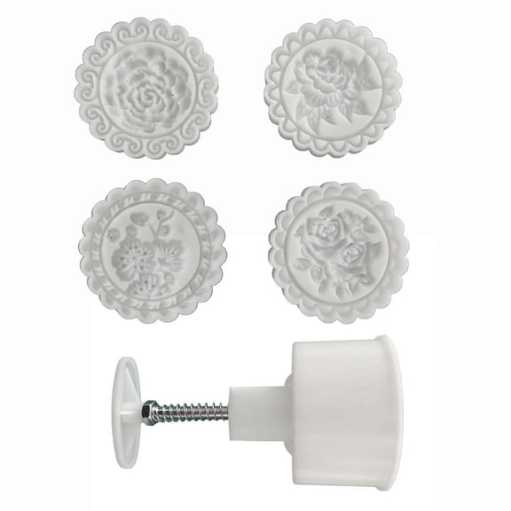 Zeiwohndc Flower Moon Cake Mold Household Mung Bean Cake Model Printed with Embossed