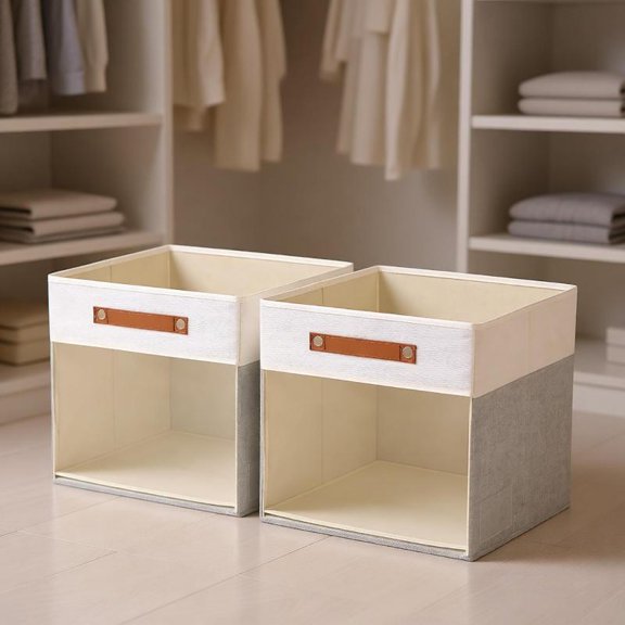 Zeiwohndc Foldable Box Large Capacity Visible Contents Easy Access