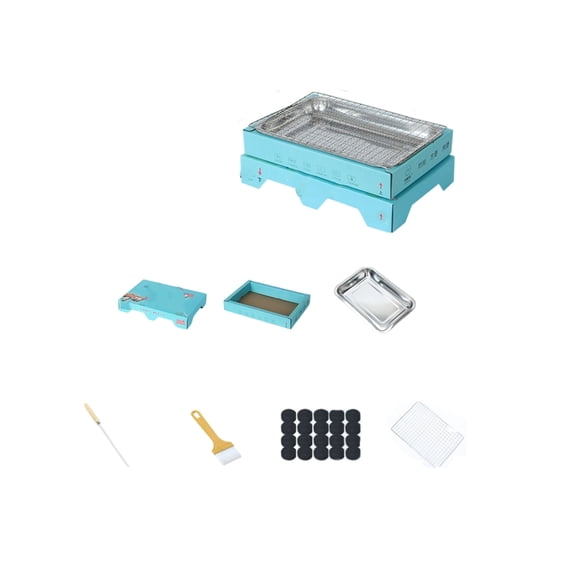 Zeiwohndc Foldable Outdoor Cooking Grill With Metal Construction For Household Use