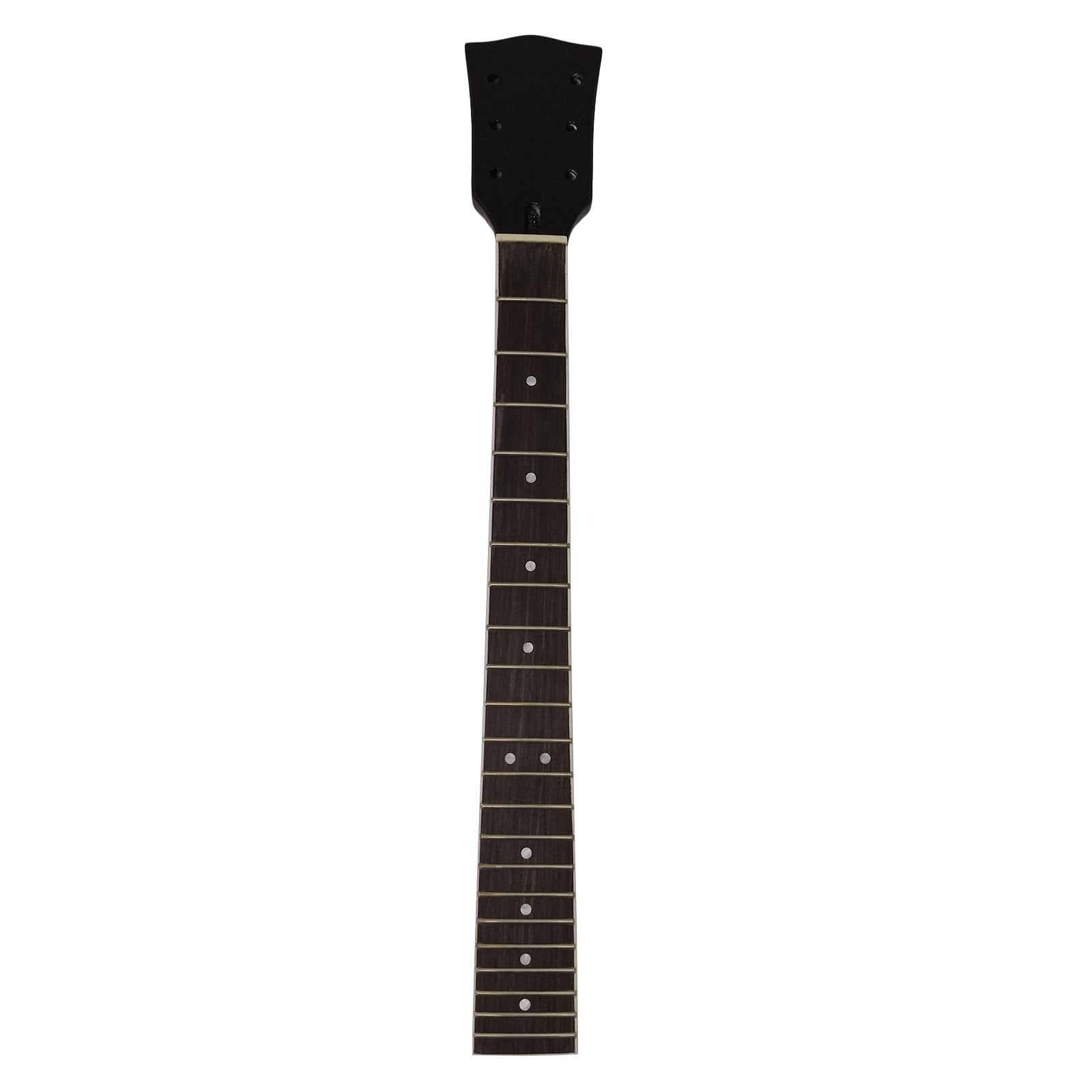Zeiwohndc Fretboard Replacement Parts Durable Wooden Guitar Neck 1 Piece with Dots