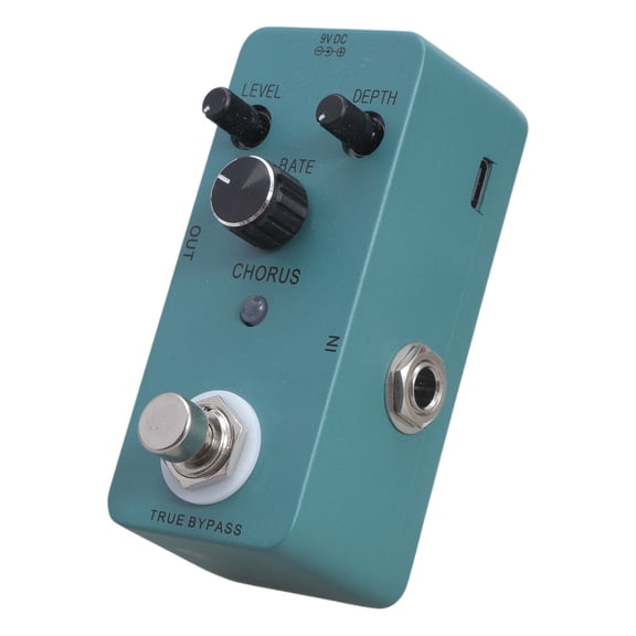 Zeiwohndc Full Metal Shell Analog Chorus Guitar Effects Pedal for Musicians Enthusiasts