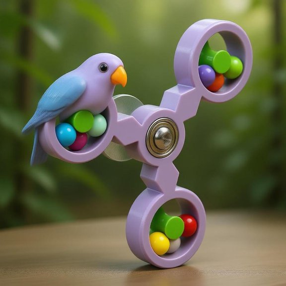 Zeiwohndc Fun Rotating Activity Toy For Parakeets And Lovebirds Encourages Playing