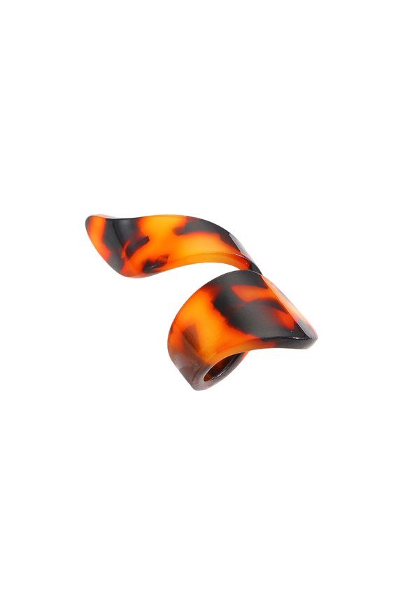 Geometric Shape Acrylic Statement Ring Leopard Print Jewelry Casual or Formal
